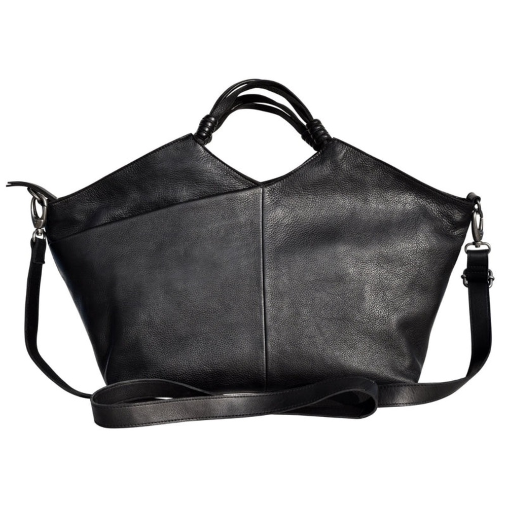 Latico Black Leather Shoulder Bag